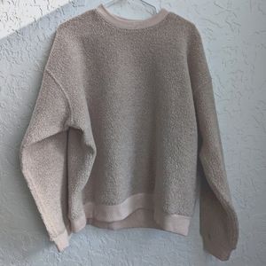 Outdoor Voices MegaFleece wool sweatshirt oatmeal Sz Large